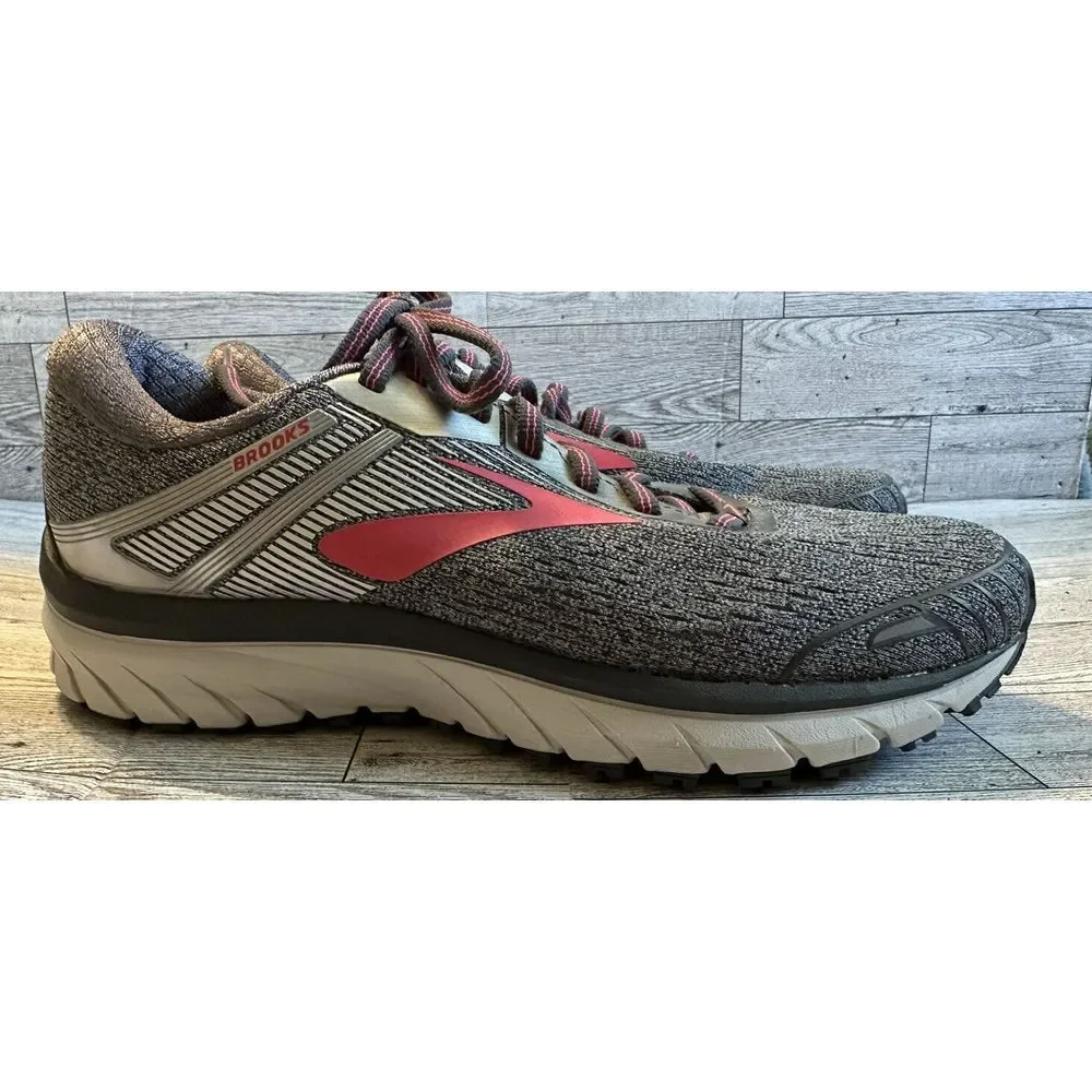EUC Women's Brooks Adrenaline GTS18 Running‎ Shoes.  Size 7.5 Gray/pink/silver